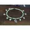 Bracciale alla caviglia con perline fosforescenti - cavigliera fosforescente