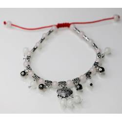 Bracciale alla caviglia con perline fosforescenti - cavigliera fosforescente