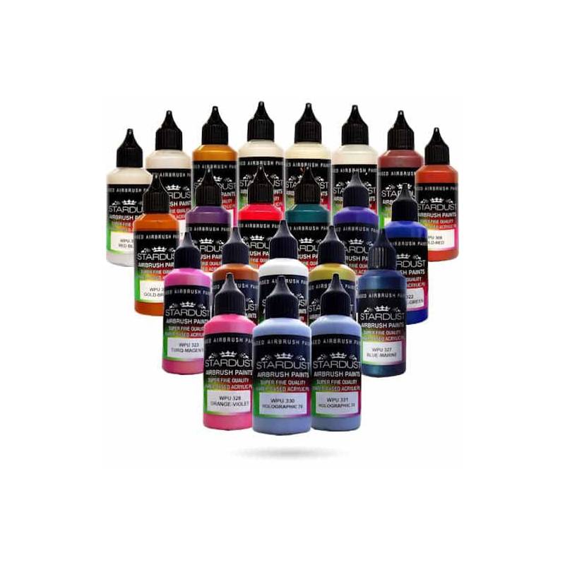 Vernici aerografo WPU Stardust Pro - 20 colori camaleonte