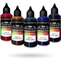 Vernici per aerografo WPU Stardust Pro - 11 colori CANDY