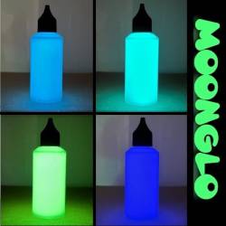 Vernice fosforescente all'acqua moonglo kit 4 colori