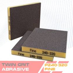 Spugna abrasiva doppia faccia per carrozzeria – TWIN GRIT P120 a P1500