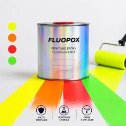 Vernice epossidica fluorescente per pavimenti, scale, magazzini e locali ad uso pubblico