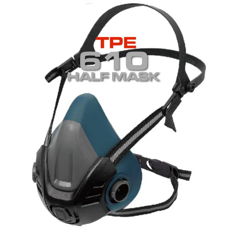 Maschera professionale per verniciatura con cartucce 610
