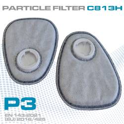 Cartuccia filtrante P3 per maschera respiratoria professionale per verniciatura e levigatura