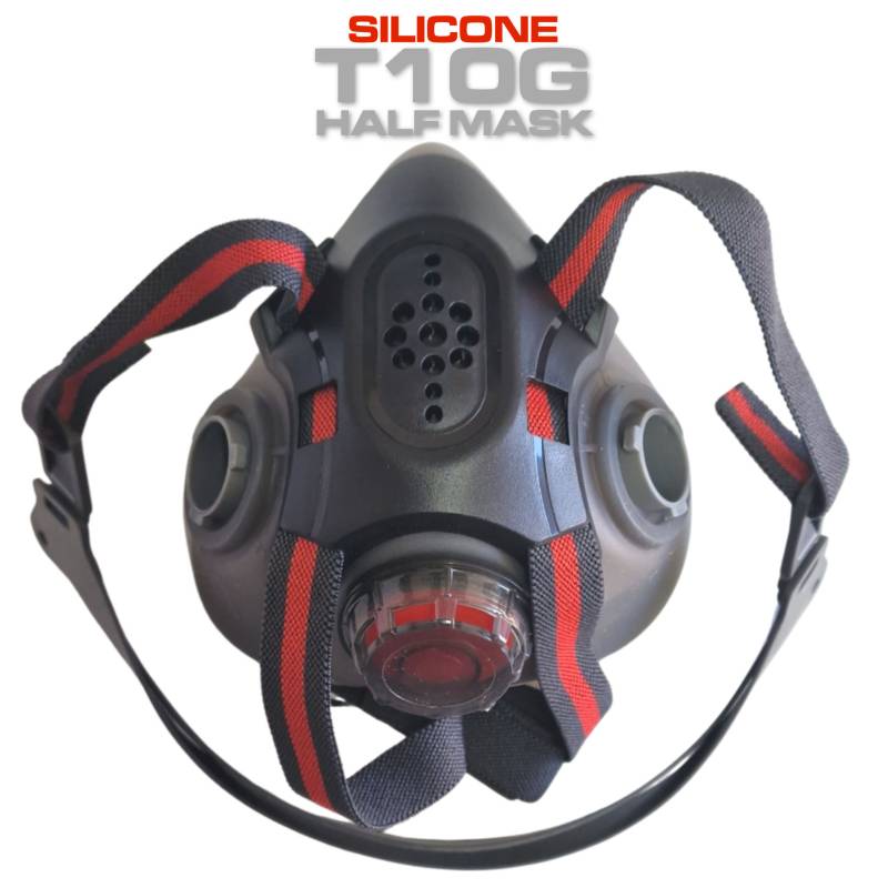 Maschera respiratoria professionale per verniciatura T10G EN140 in silicone