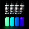 Vernice fosforescente all'acqua moonglo kit 4 colori