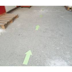 Frecce direzionali fotoluminescenti in alluminio