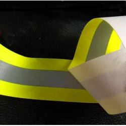 Banda da cucire retroriflettente e fluorescente