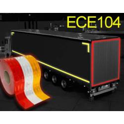 Nastro riflettente camion rimorchio Classe C ECE 104 -5cm x 50m