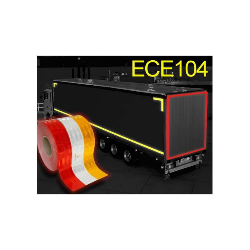 Nastro riflettente camion rimorchio Classe C ECE 104 -5cm x 50m
